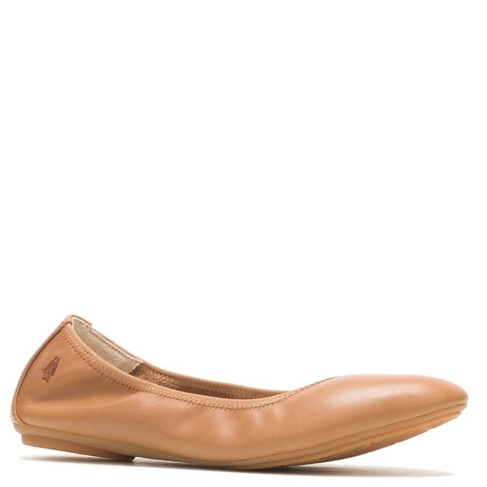Hush Puppies Chaste Ballet Shoes Tan Leather Women's 7.5 W Flats
